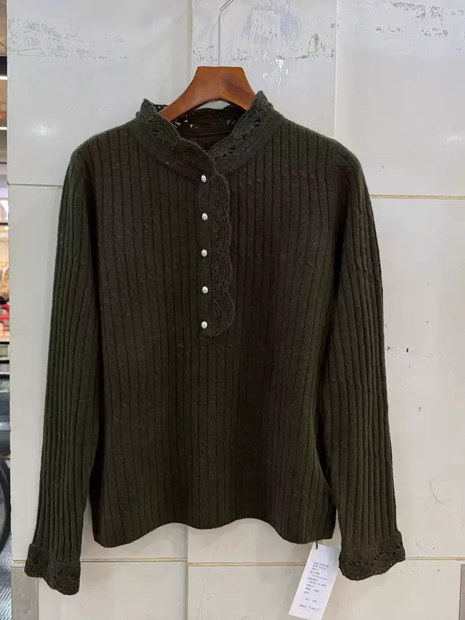 Women's crochet cutout sweater · 98059