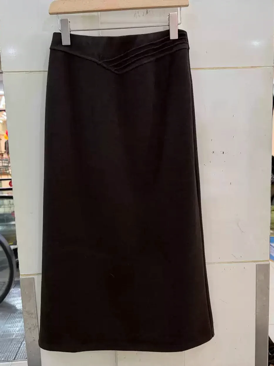 Damen Midirock mit Schlitz — Style 661202