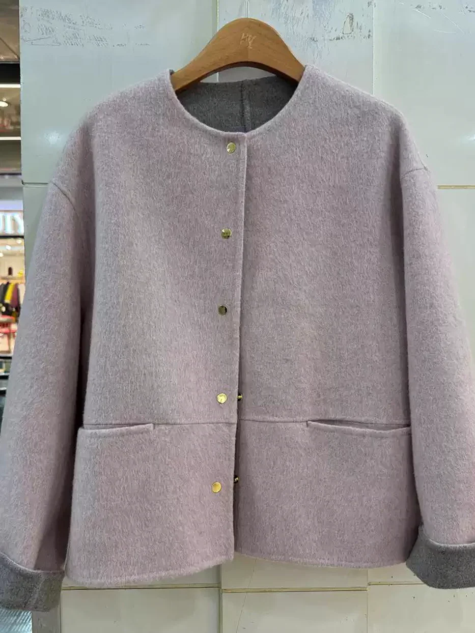 Single-breasted wool coat — Style 198-103