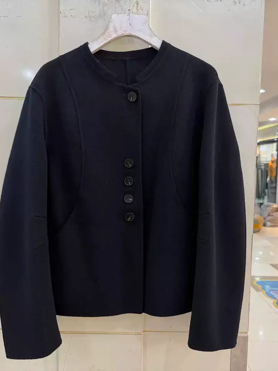 Women's single-breasted wool coat · 98059
