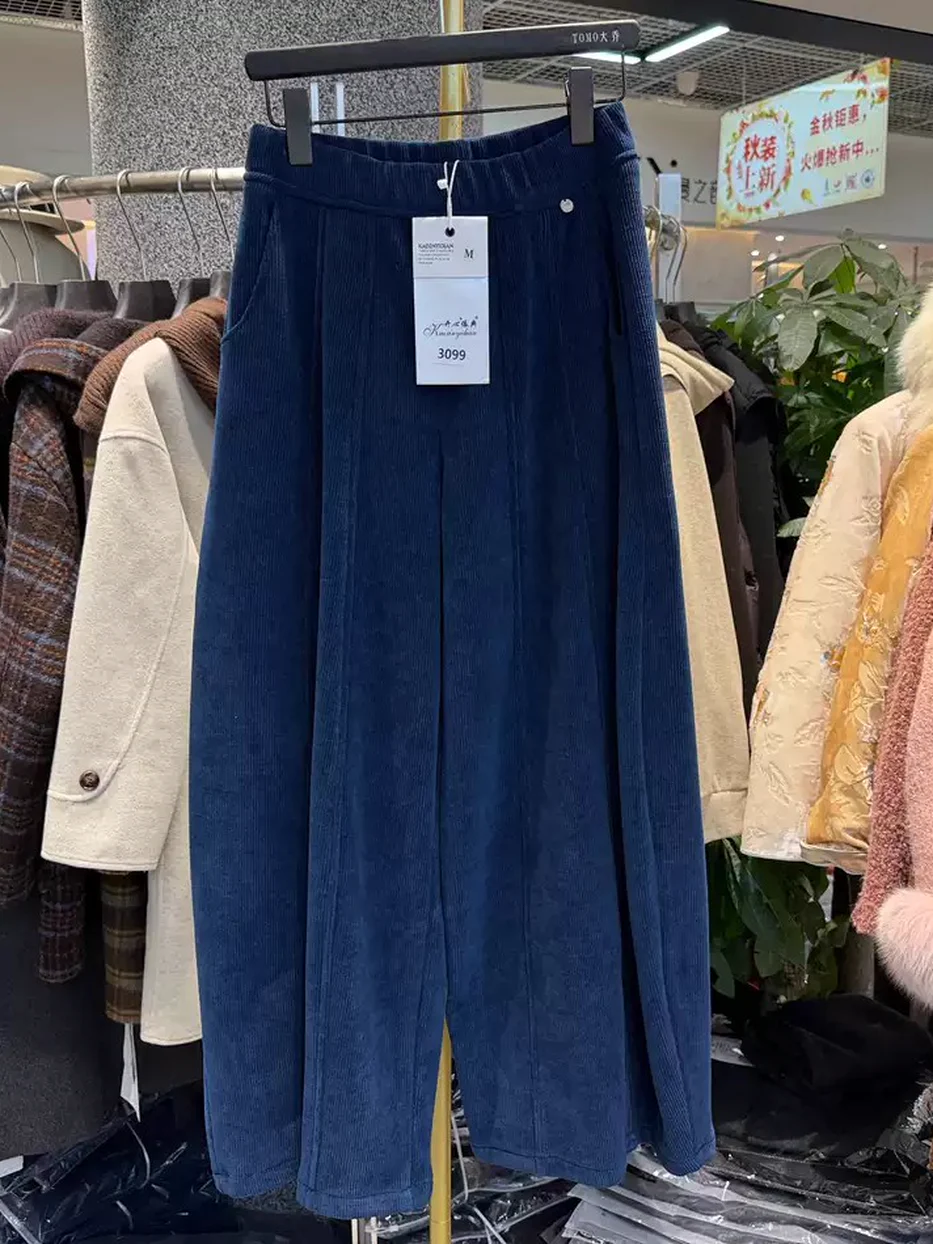 Women's corduroy fleece-lined trousers — Style 3099