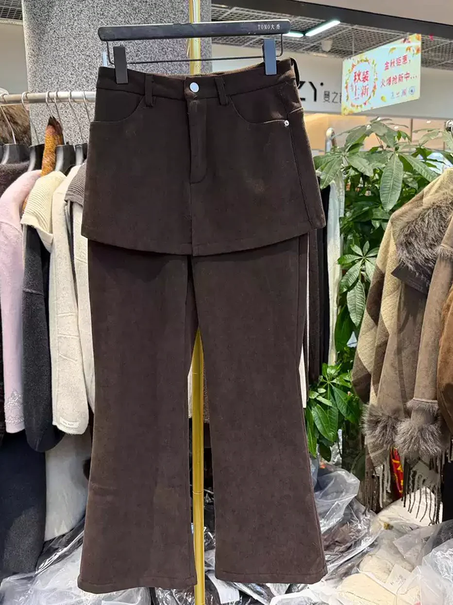 Women's fleece-lined drop-tail trousers — Style 62037