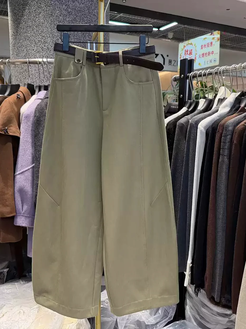 Women's fleece-lined curved-leg high-rise trousers — Style 62K3962