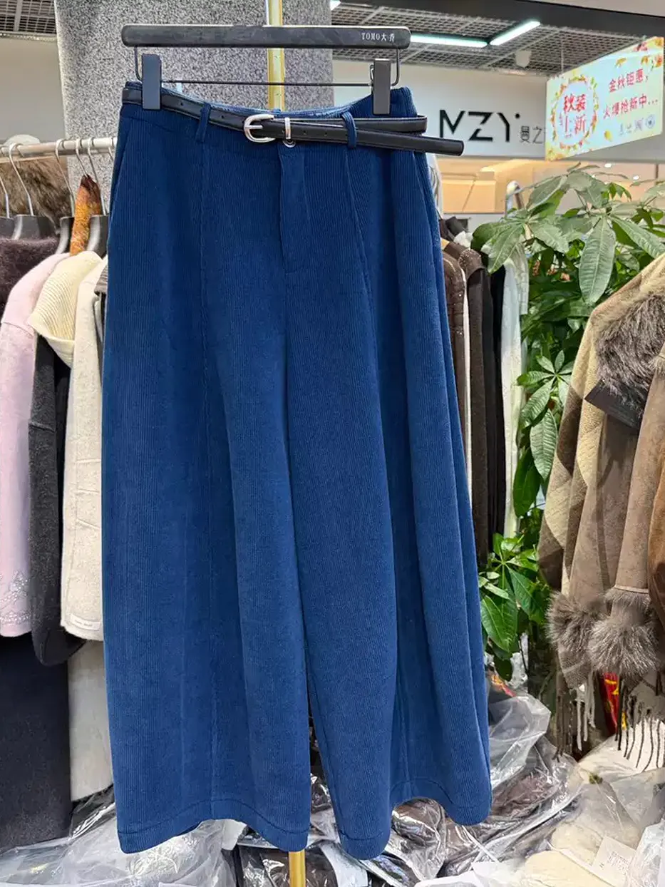 Women's fleece-lined wide-leg trousers — Style 66533