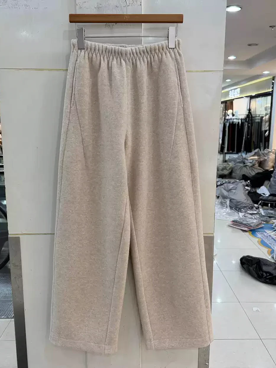 Women's elastic-waist wool trousers — Style 71398-1094126002123
