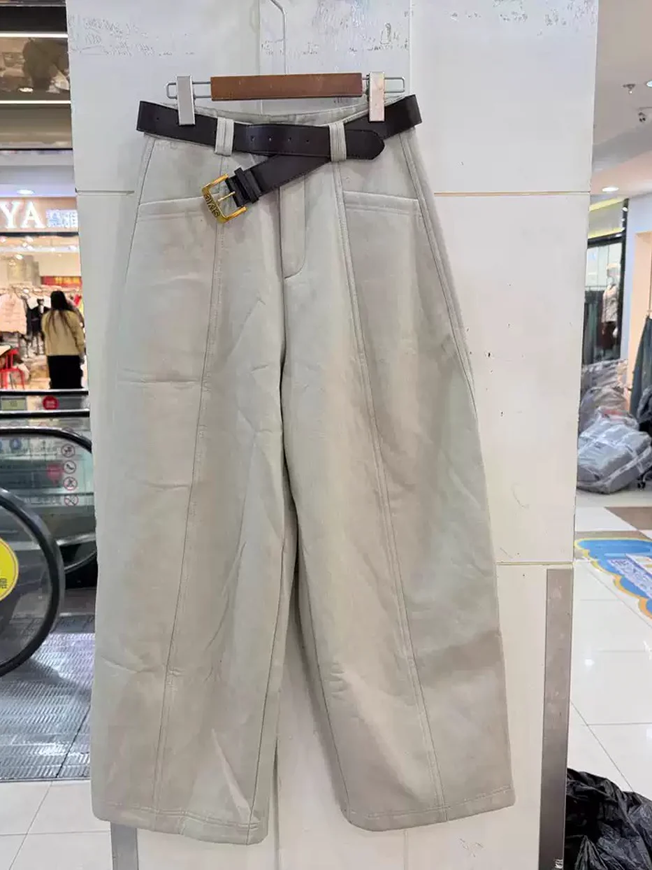 Women's belted embroidered trousers — Style 88102