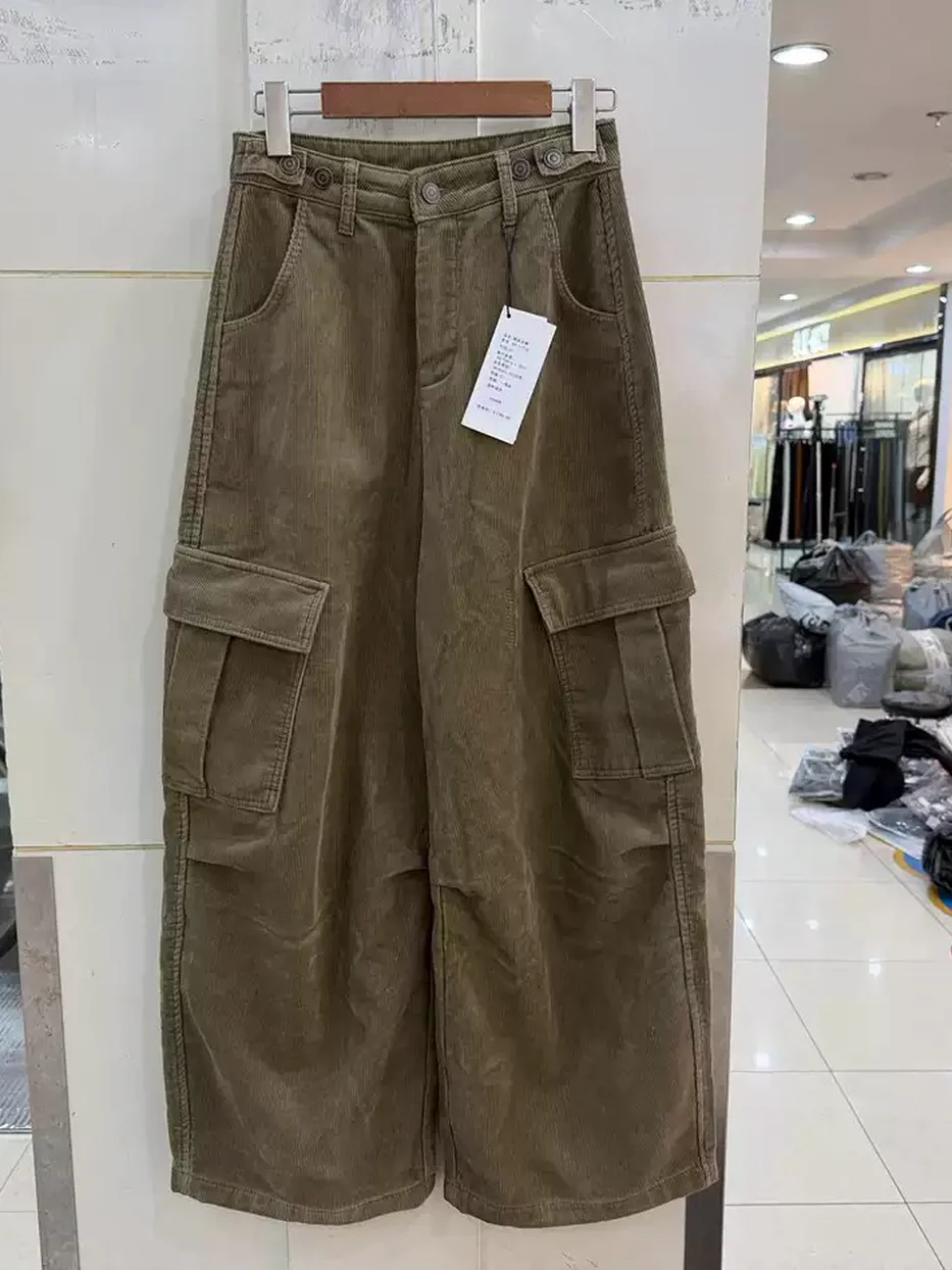 Women's multi-pocket corduroy trousers — Style DN-11732