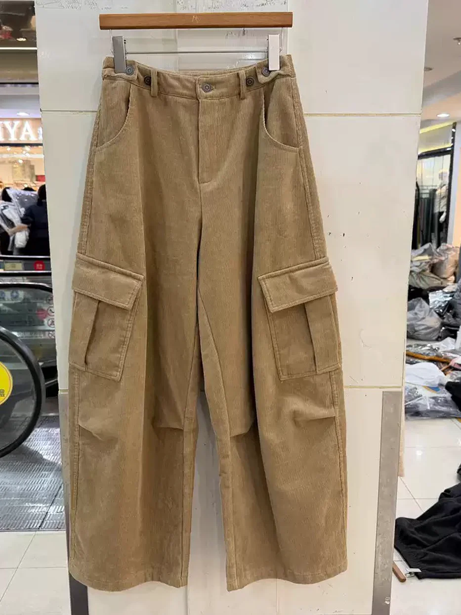 Women's patch-pocket corduroy trousers — Style K5678-2
