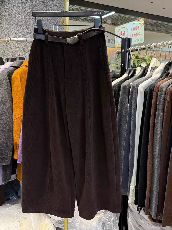 Women's black wide-leg trousers — Style LX5157
