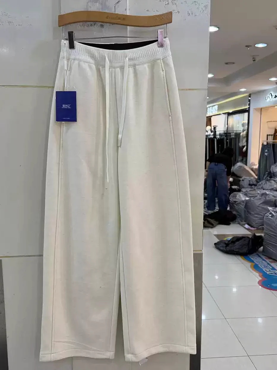 Women's colour-block drawstring trousers — Style OML6695