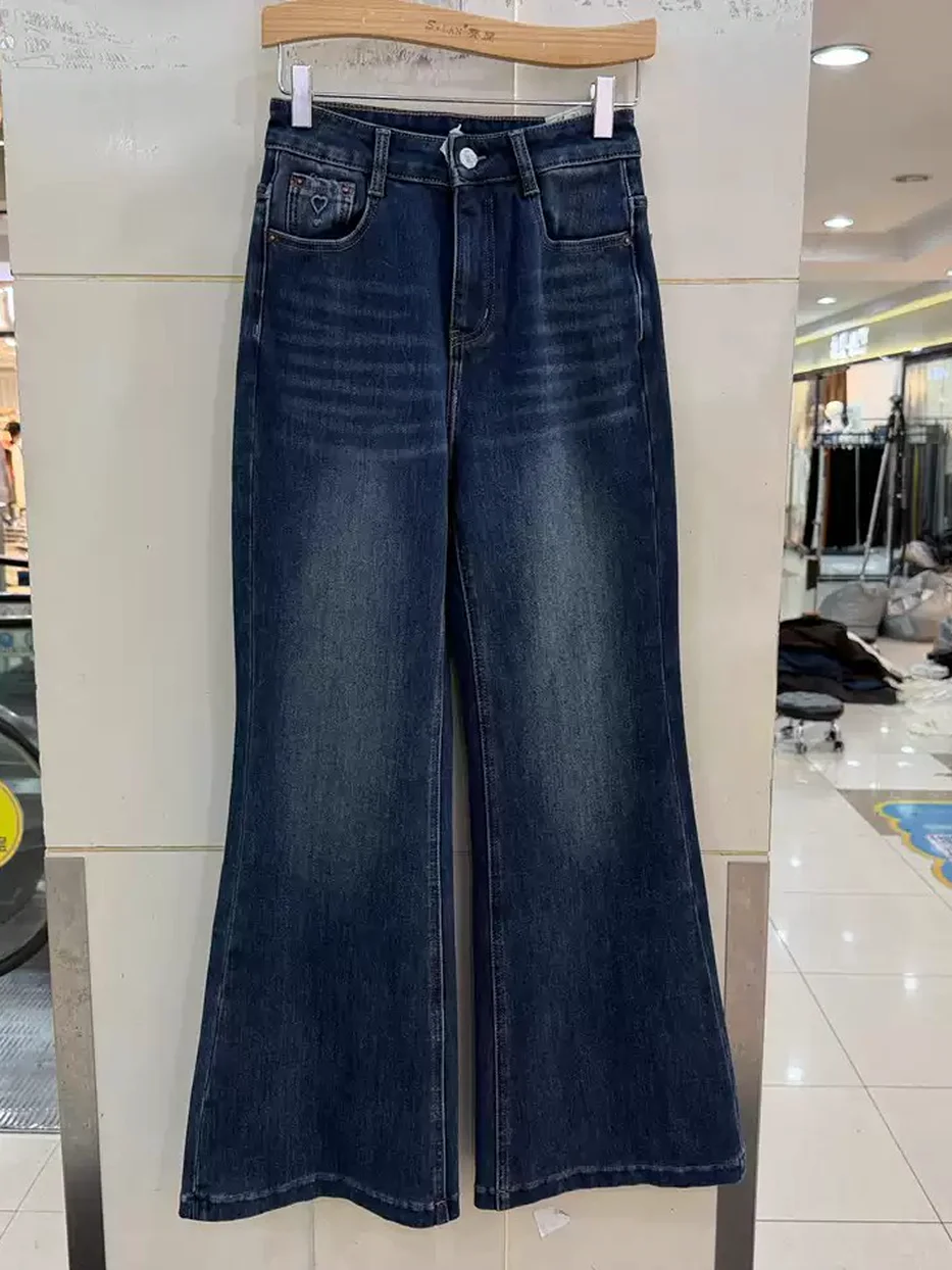 Women's denim flocked jeans — Style S93660