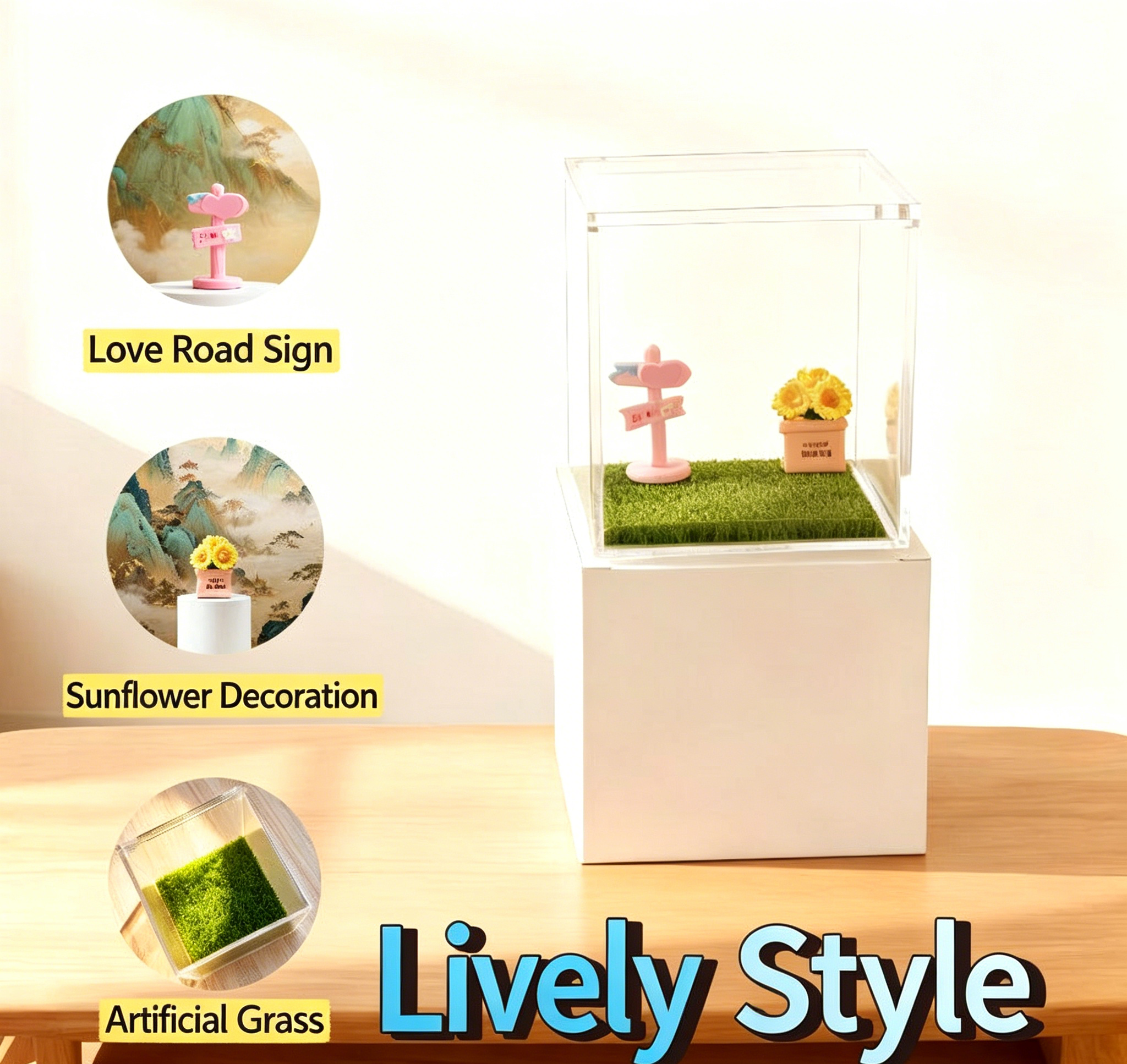 Custom 3D AI Stereo Hologram Projection Box for Pets, Digital Light Image House, Memorial Keepsake for Deceased Cats & Dogs