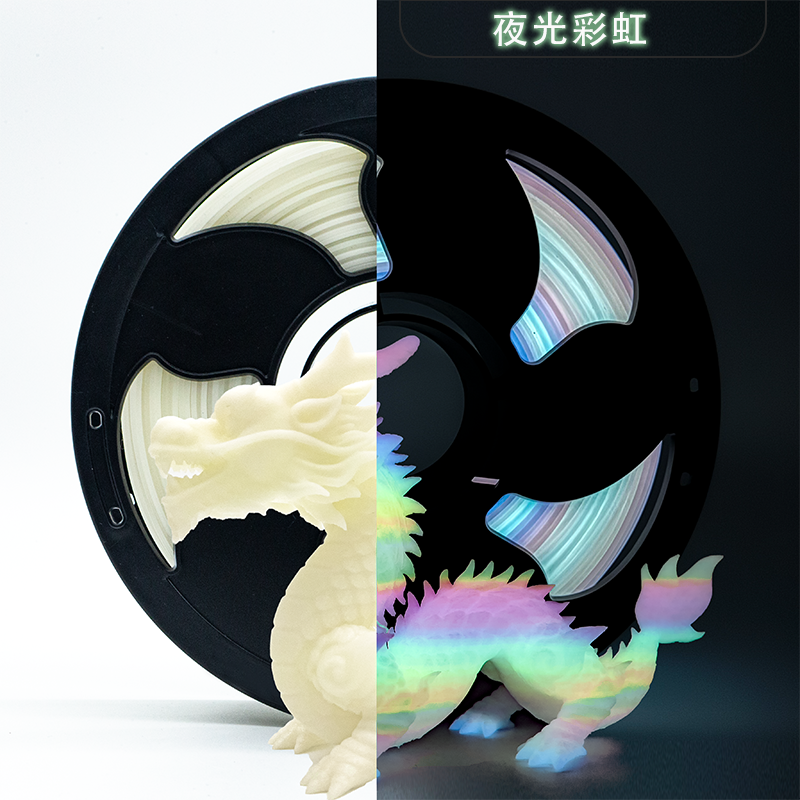 Premium  PLA Filament Glow in the Dark - 25+ Vibrant Glow Colors Available High Toughness Eco-Friendly 3D Printing Material