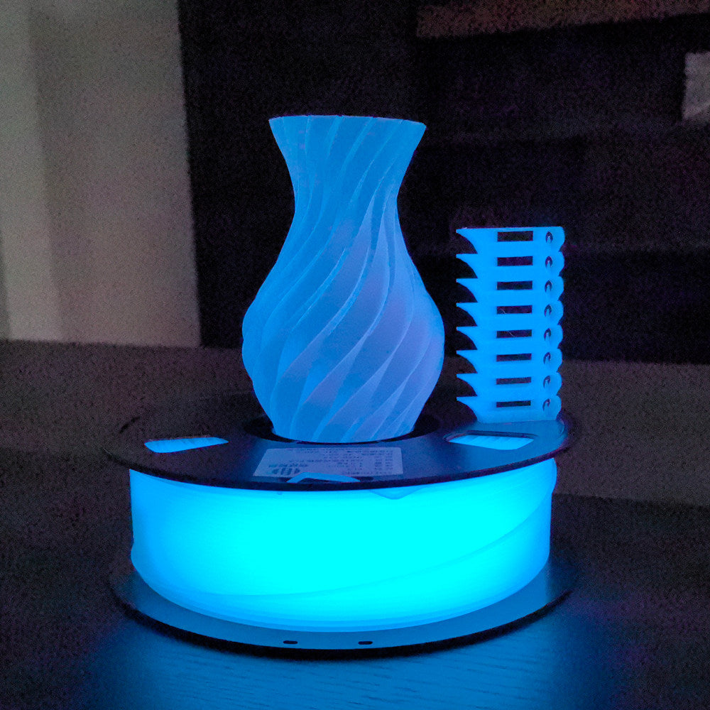 Premium Glow in the Dark PLA 3D Printer Filament 1.75mm Eco-friendly Filament Luminous & Transparent Effect