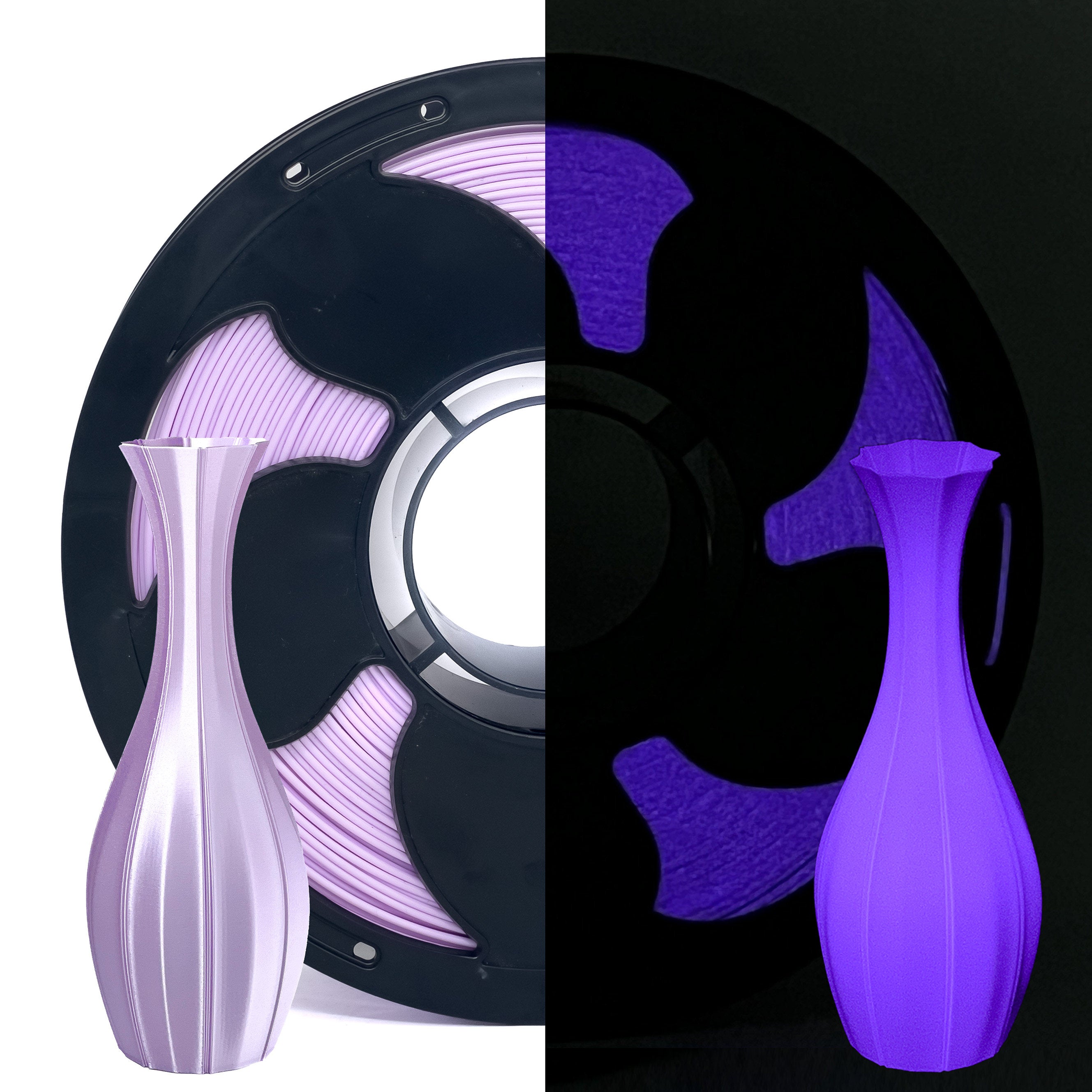 Premium  PLA Filament Glow in the Dark - 25+ Vibrant Glow Colors Available High Toughness Eco-Friendly 3D Printing Material