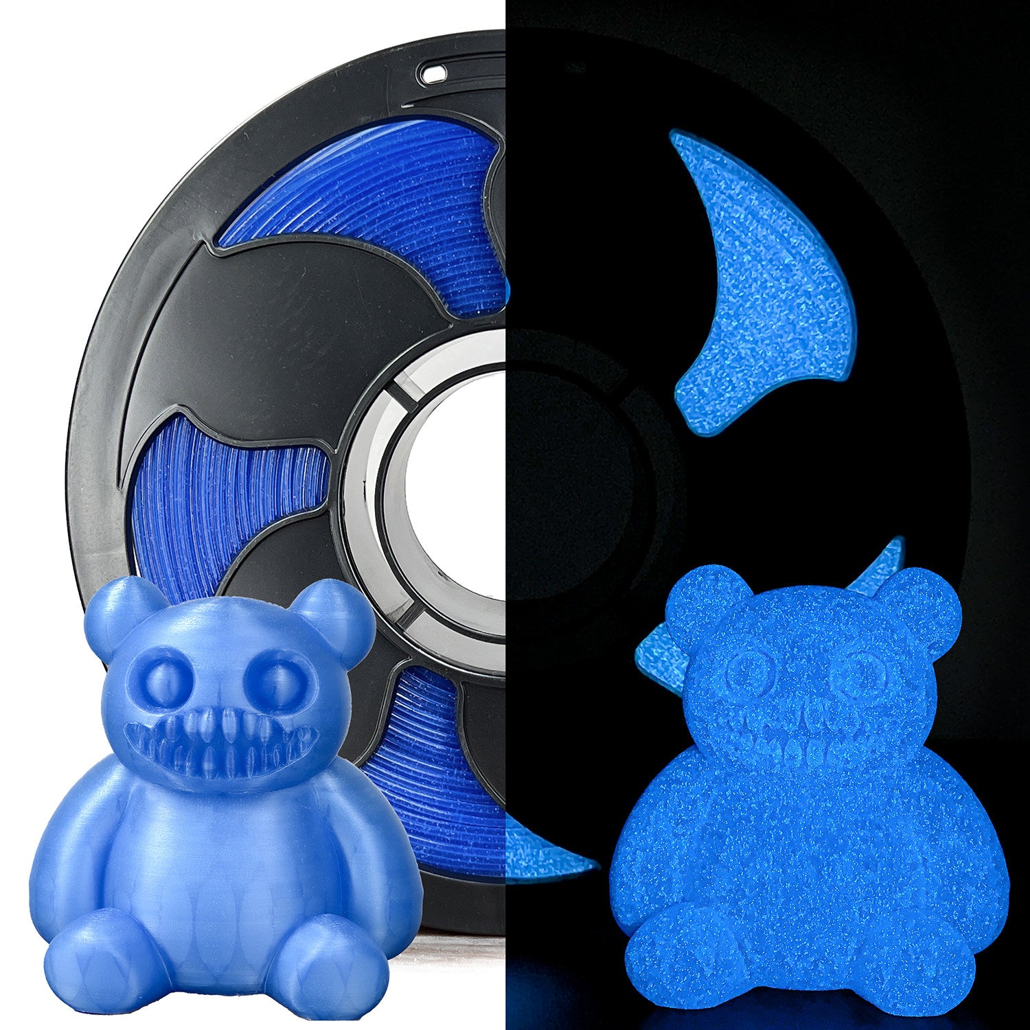 Premium  PLA Filament Glow in the Dark - 25+ Vibrant Glow Colors Available High Toughness Eco-Friendly 3D Printing Material