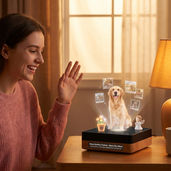 Cute Pet Workshop hologram memorial — process and detail (English)
