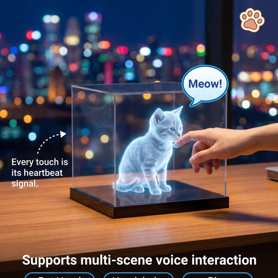 Cute Pet Workshop hologram memorial — process and detail (English)