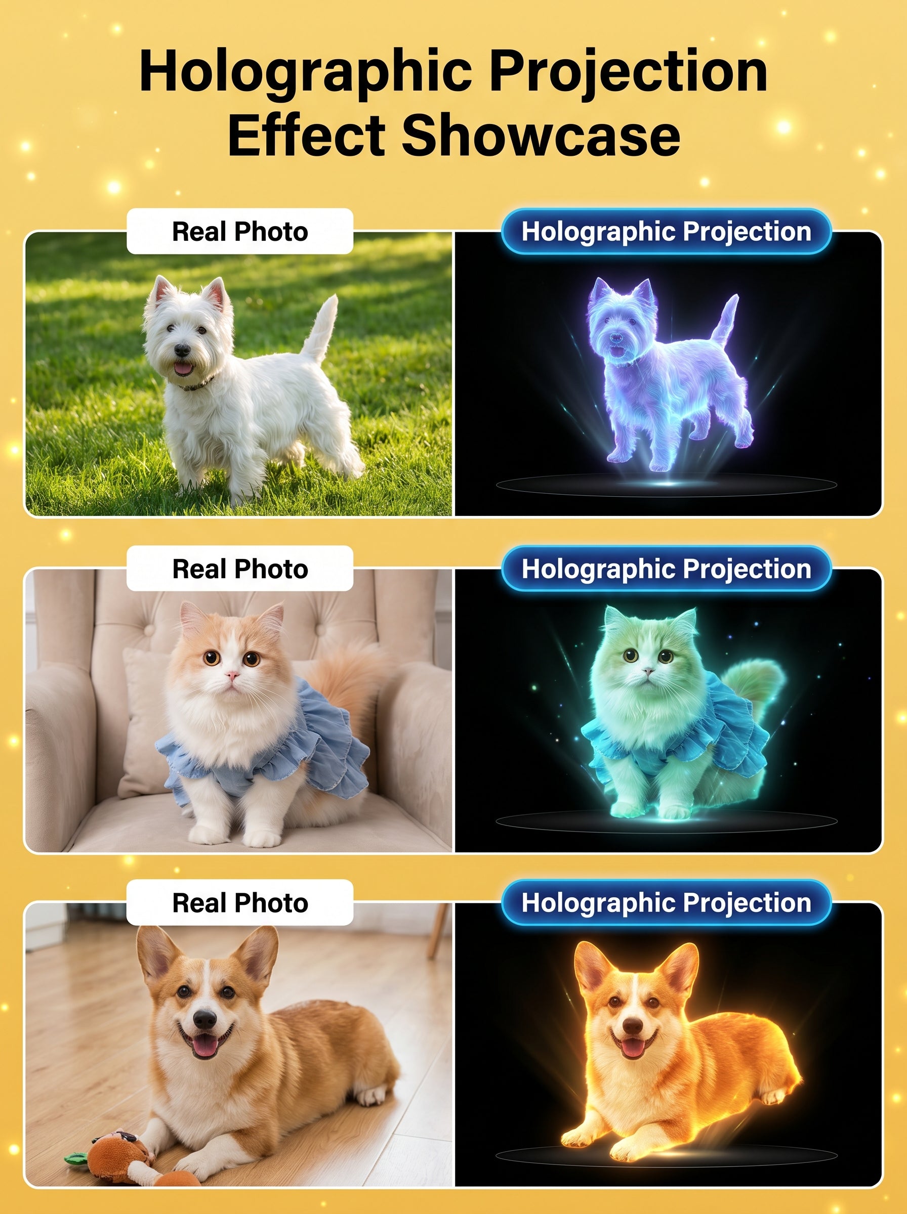 Cute Pet Workshop hologram memorial — process and detail (English)