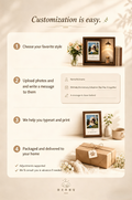 Complete memorial set with frame jar scroll and candle